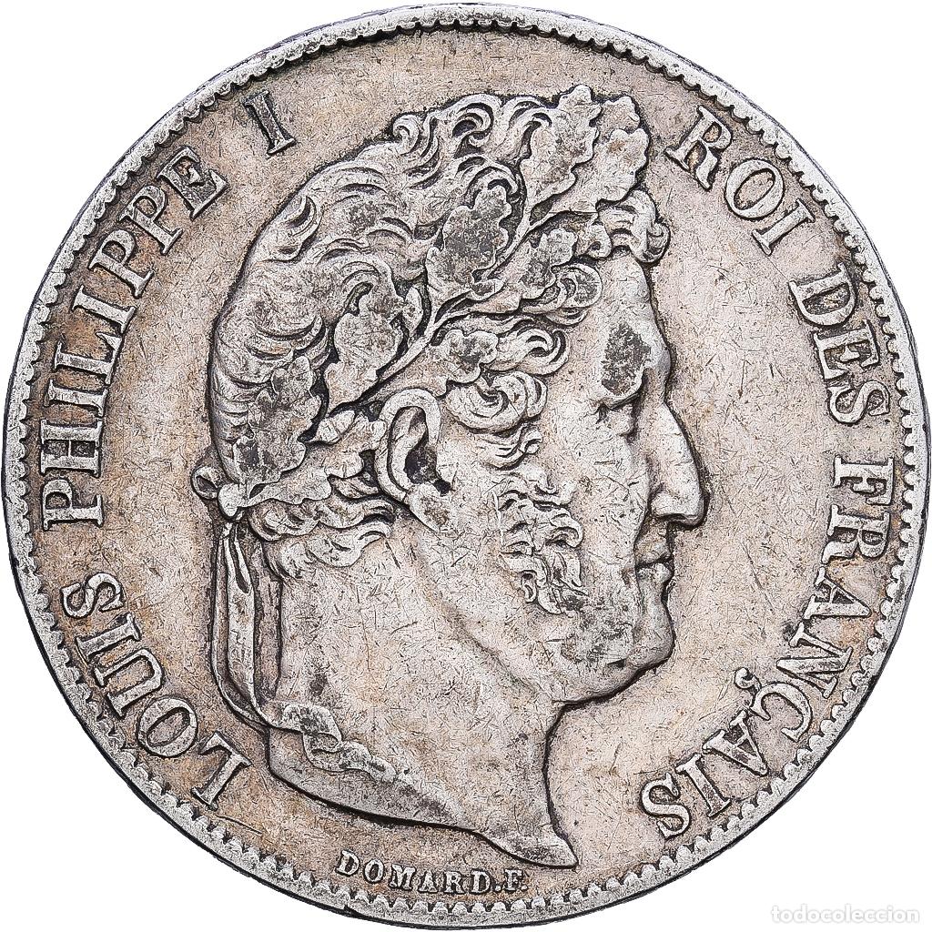 Monedas antiguas de Europa: [#1552372] Francia, Louis Philippe I, 5 Francs, 1847, Paris, Plata, MBC, Gadoury:678a