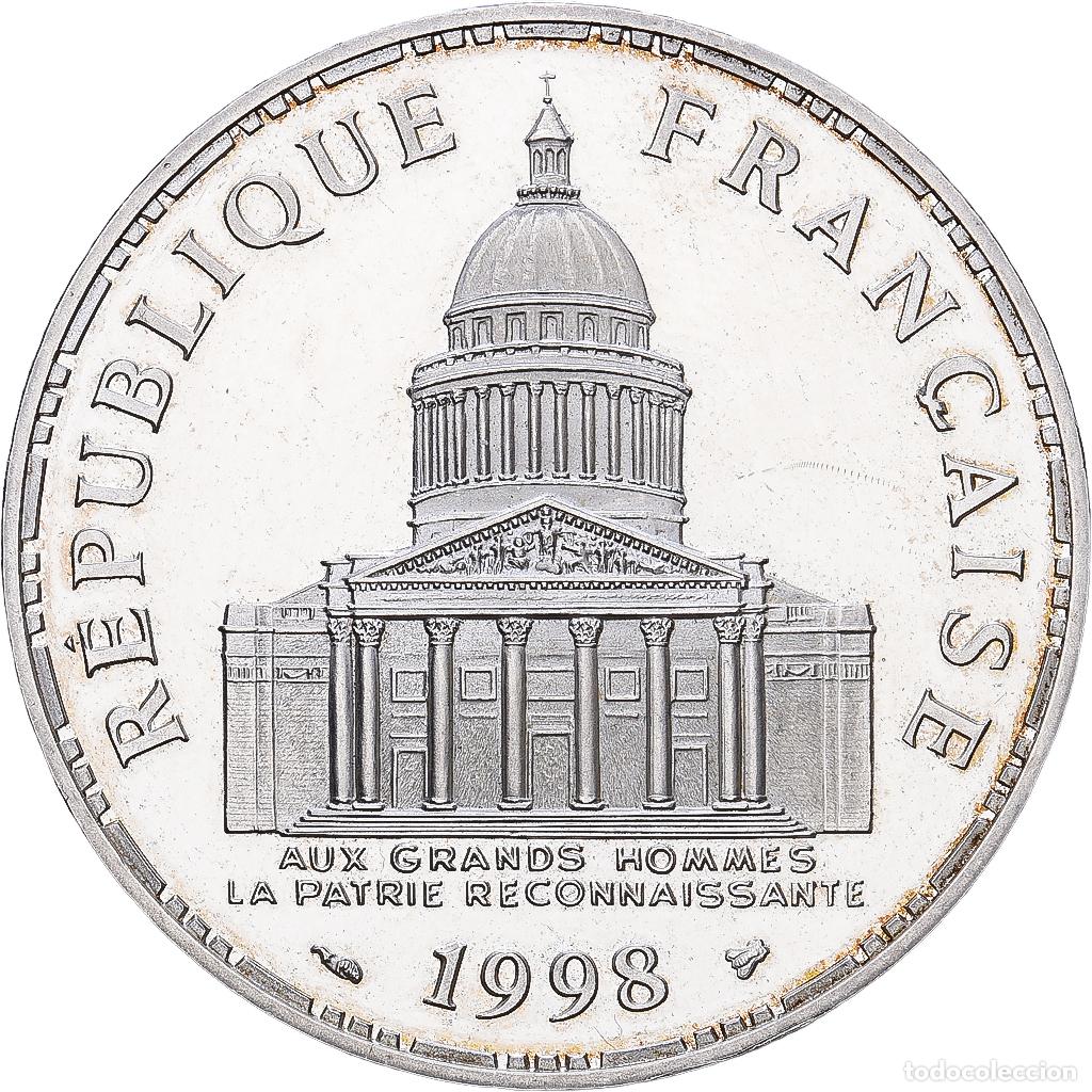 Monedas antiguas de Europa: [#1552350] Francia, 100 Francs, Panth&eacute;on, 1998, Paris, BE, Plata, EBC, Gadoury:898a