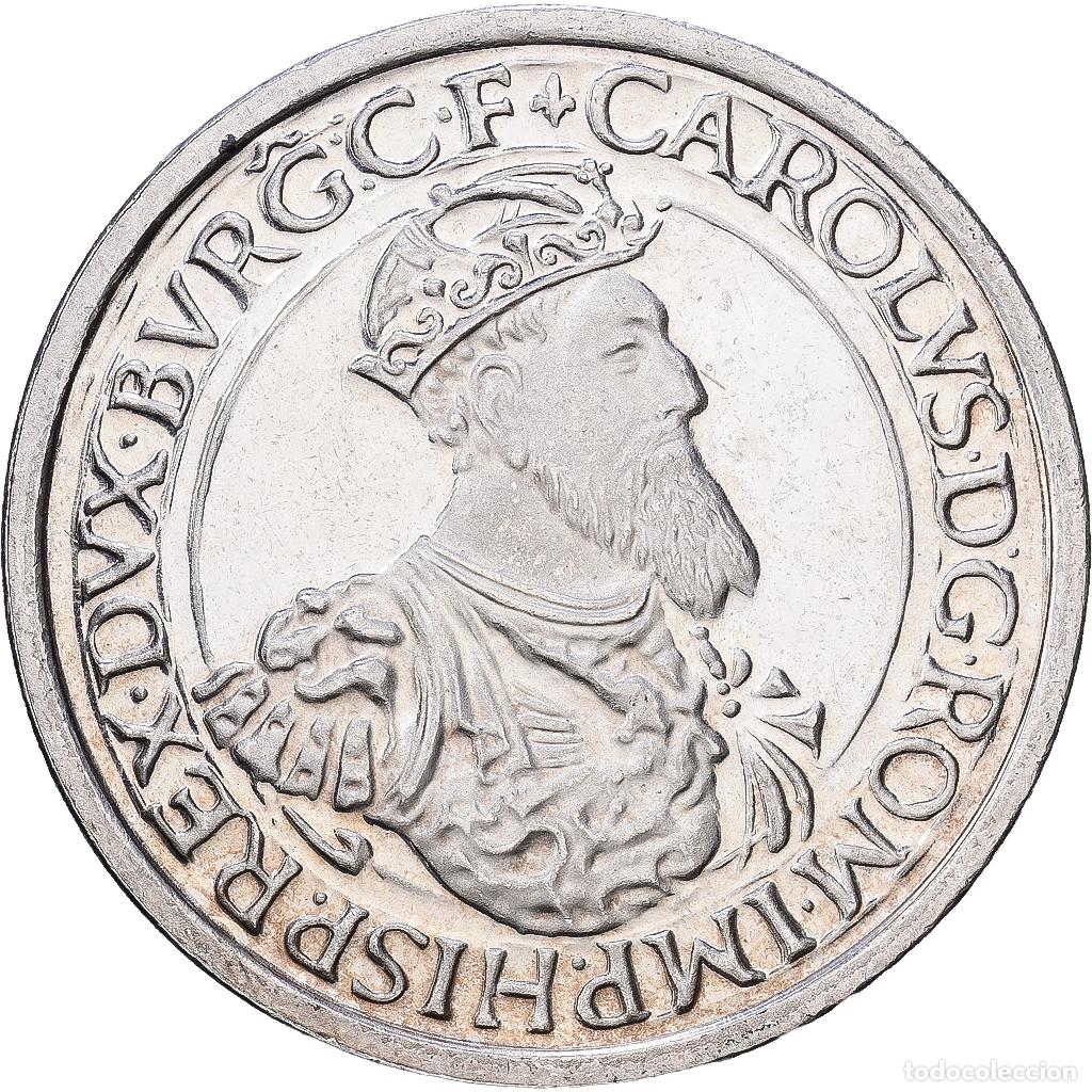 Monedas antiguas de Europa: [#1552428] B&eacute;lgica, Baudouin I, 5 Ecu, Charles Quint, 1987, Brussels, Plata, EBC+, KM:166