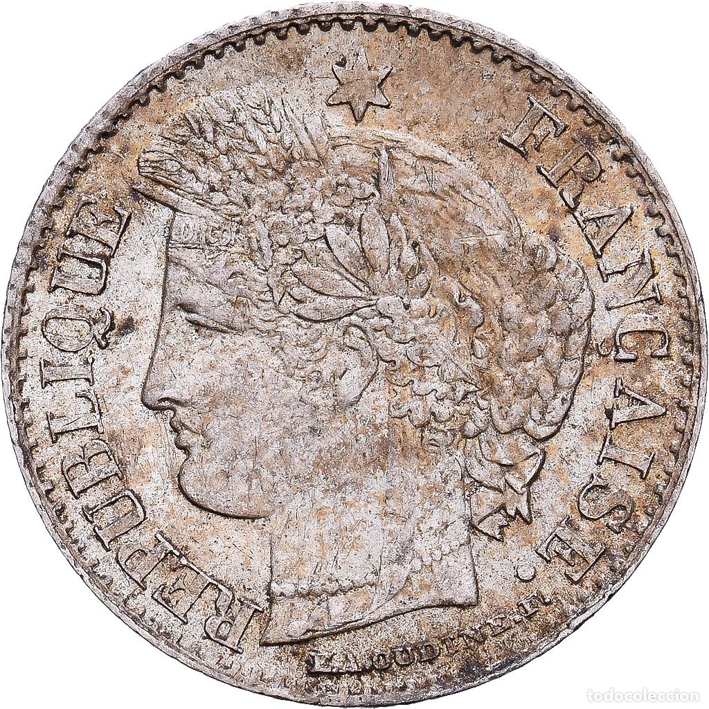 Monedas antiguas de Europa: [#1547462] Francia, 20 Centimes, C&eacute;r&egrave;s, 1850, Paris, Plata, EBC, Gadoury:303