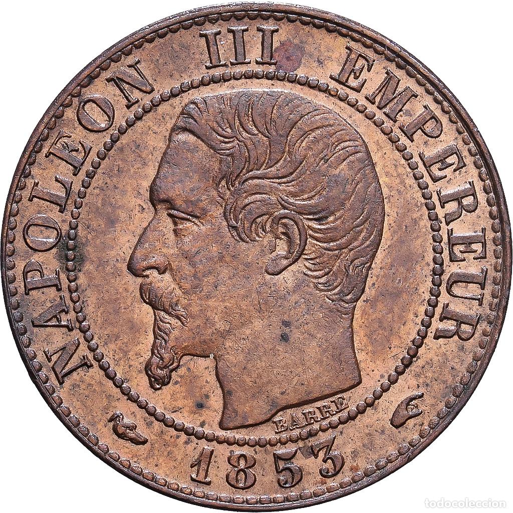 Monedas antiguas de Europa: [#1547464] Francia, Napoleon III, 1 Centime, 1853, Paris, Bronce, EBC+, Gadoury:86