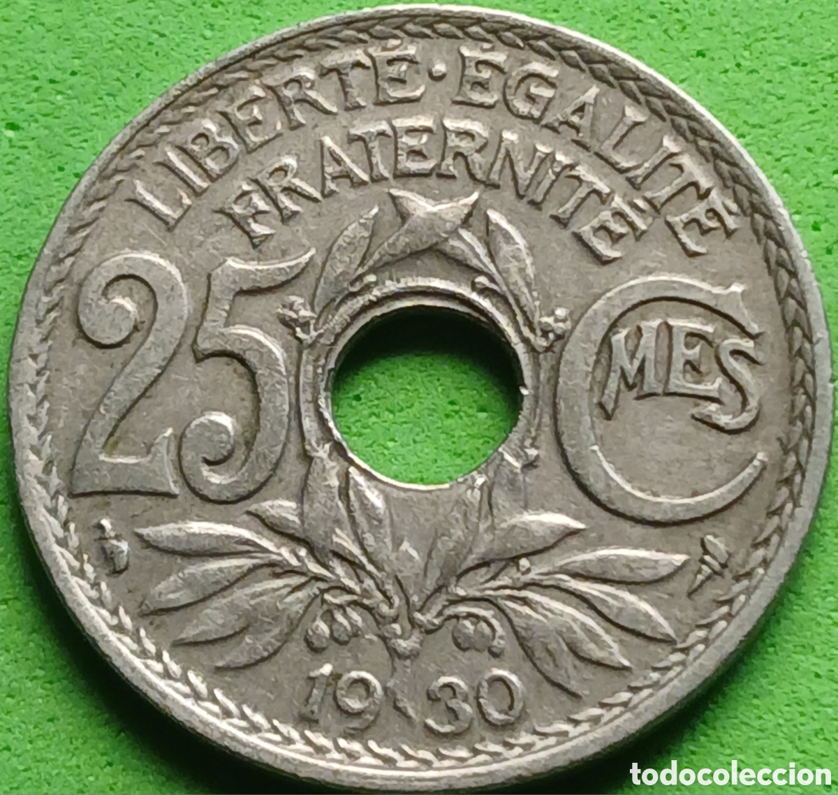 Monedas antiguas de Europa: Francia 25 c&eacute;ntimos 1930 km#867a