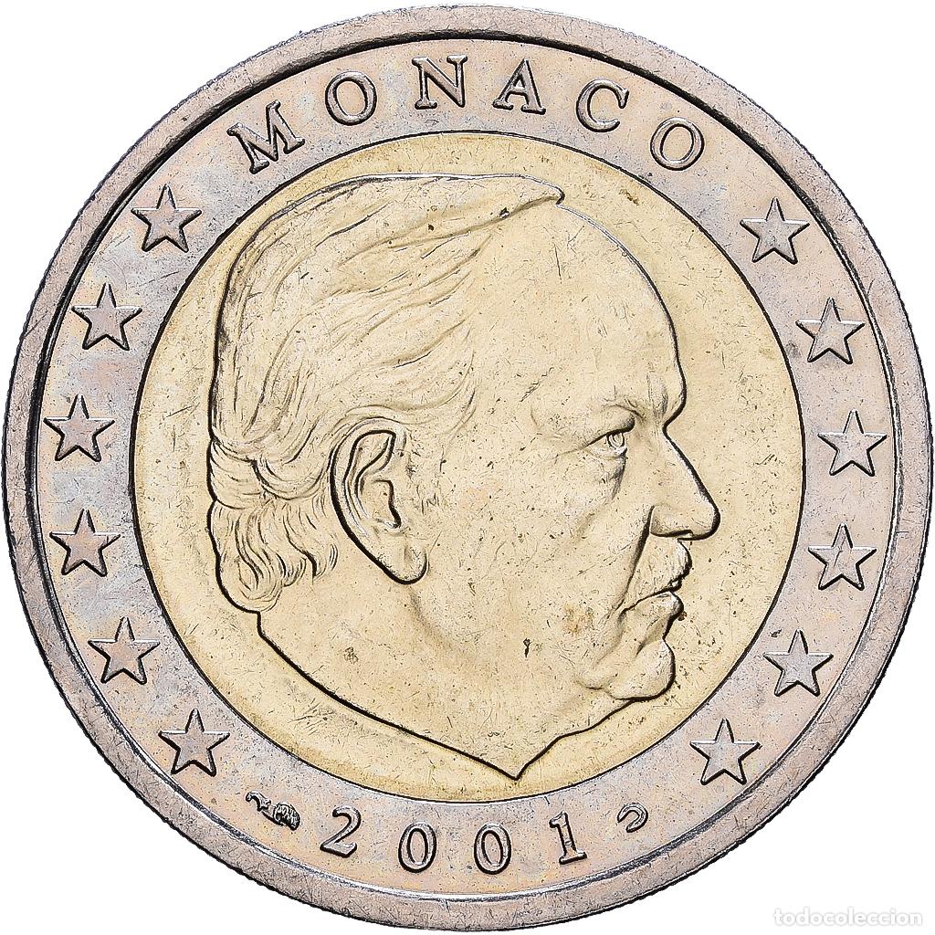 Monedas antiguas de Europa: [#1513925] M&oacute;naco, Rainier III, 2 Euro, 2001, Monnaie de Paris, Bimet&aacute;lico, MBC+