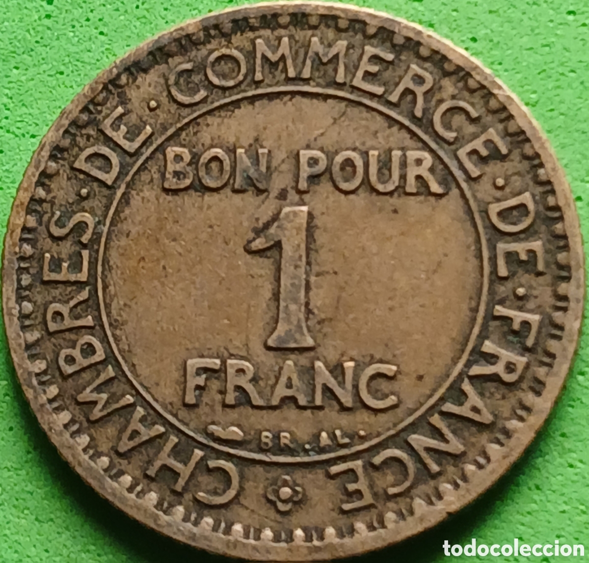 Monedas antiguas de Europa: Francia 1 franco 1921 km#876