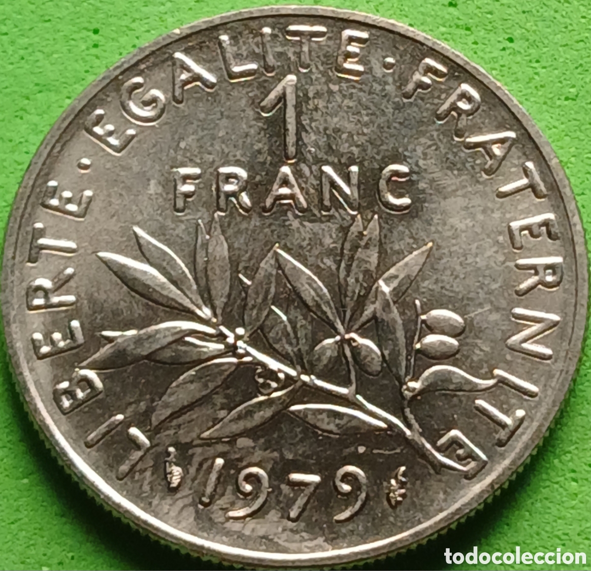 Monedas antiguas de Europa: Francia 1 franco 1979 km#925 RARA (R) !!