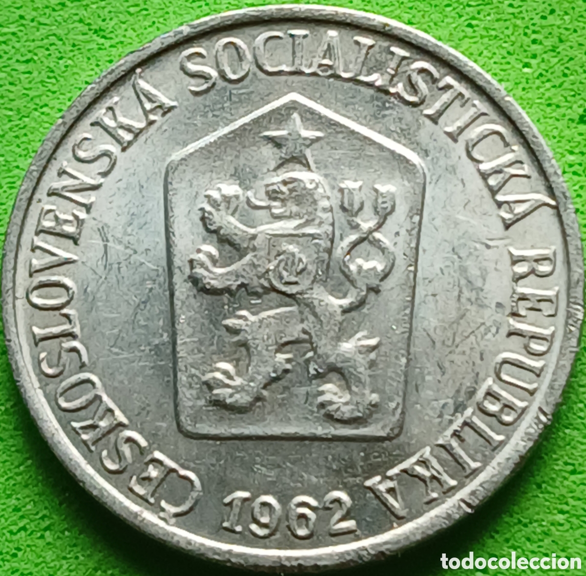 Monedas antiguas de Europa: Checoslovaquia 1 heller 1962 km#51
