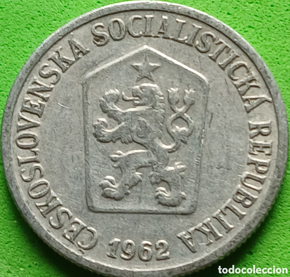 Monedas antiguas de Europa: Checoslovaquia 10 hellers 1962 km#49.1