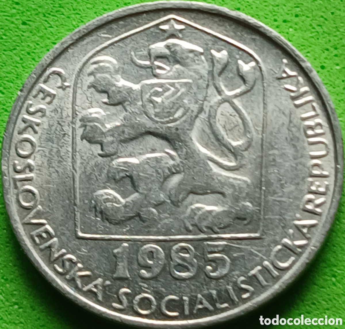 Monedas antiguas de Europa: Checoslovaquia 10 hellers 1985 km#80