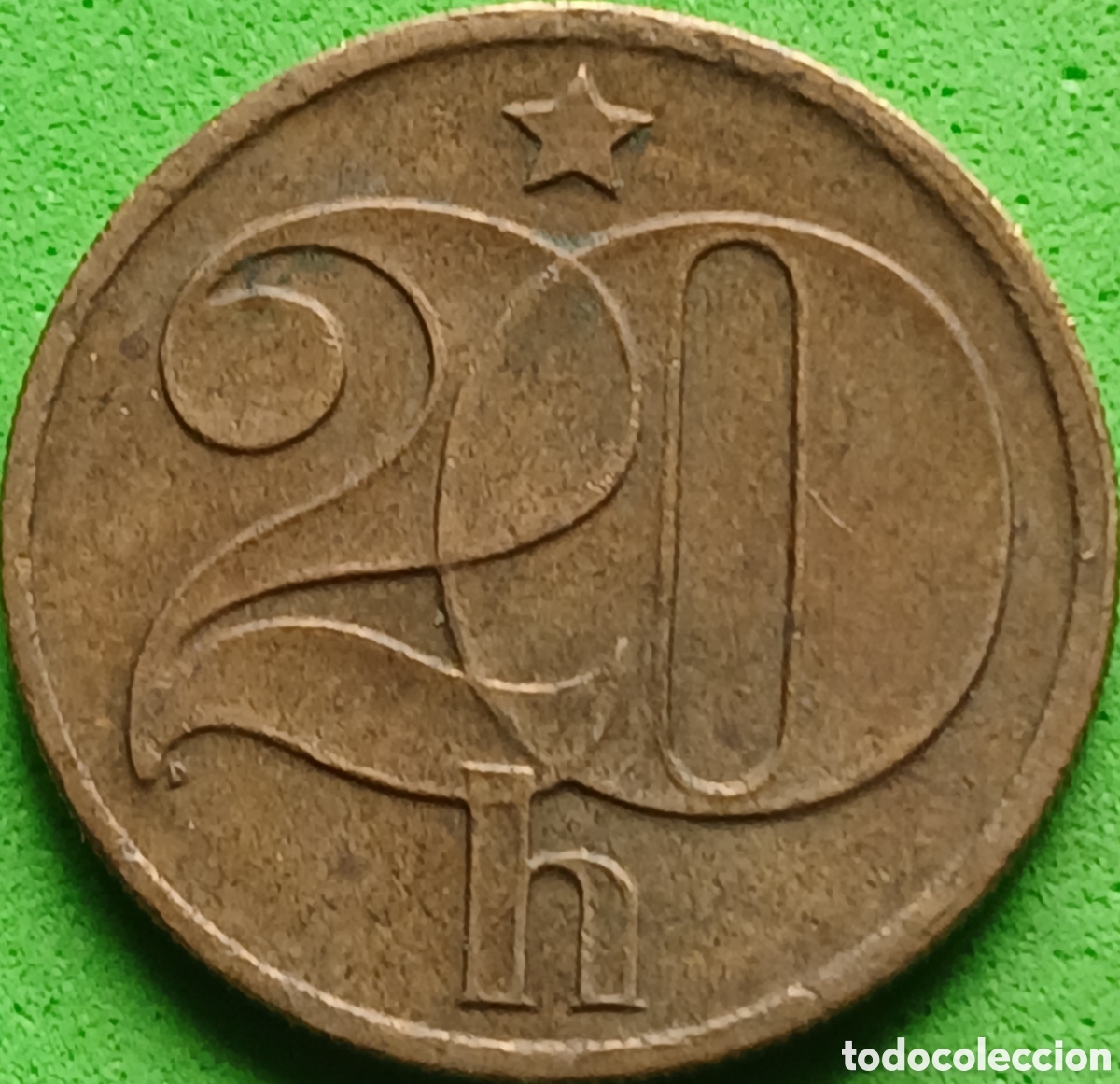 Monedas antiguas de Europa: Checoslovaquia 20 hellers 1972 km#74