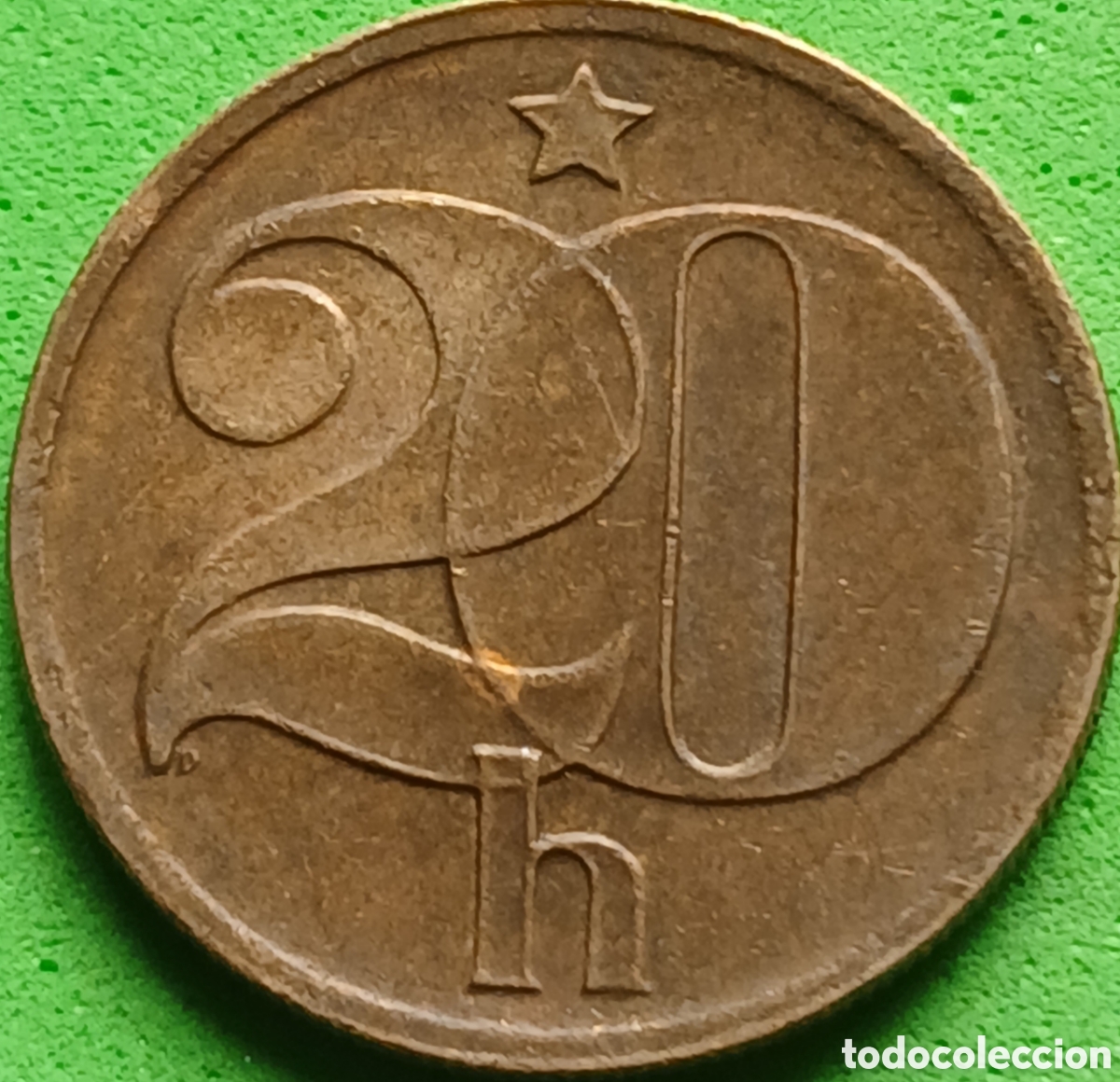 Monedas antiguas de Europa: Checoslovaquia 20 hellers 1976 km#74