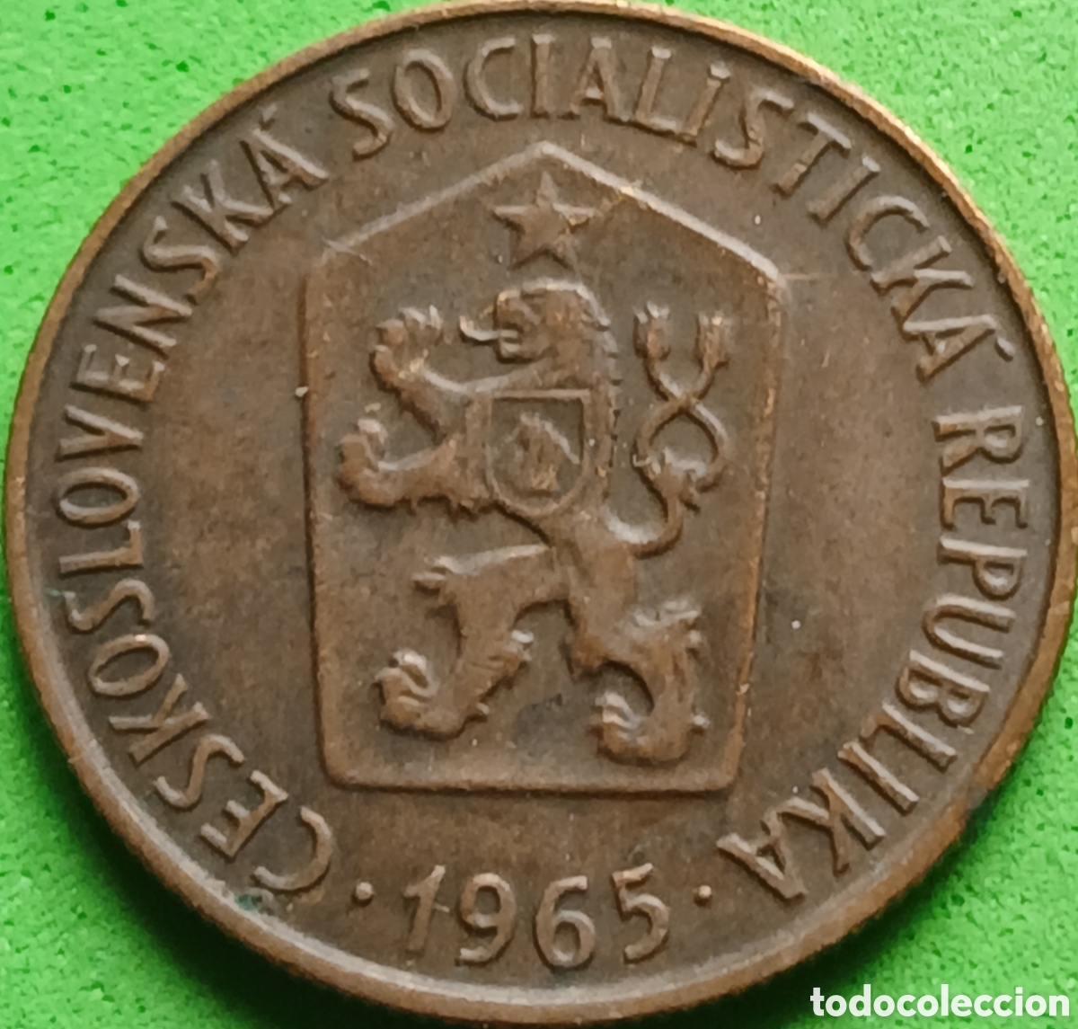 Monedas antiguas de Europa: Checoslovaquia 50 hellers 1965 km#55.1