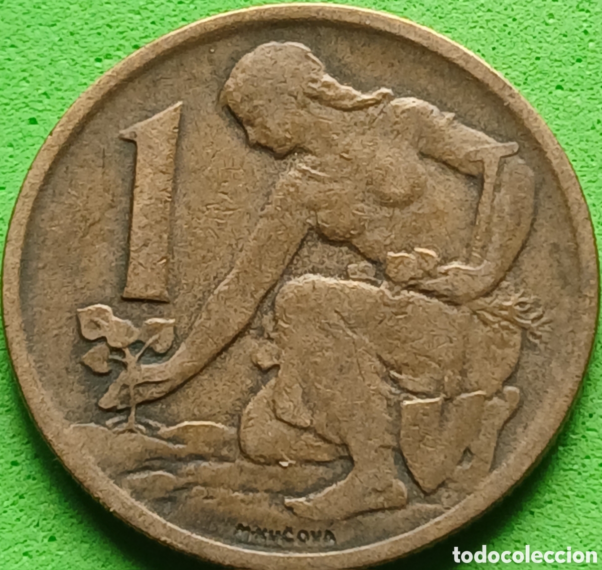 Monedas antiguas de Europa: Checoslovaquia 1 corona 1963 km#50