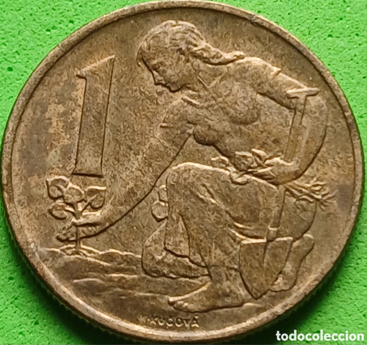 Monedas antiguas de Europa: Checoslovaquia 1 corona 1969 km#50