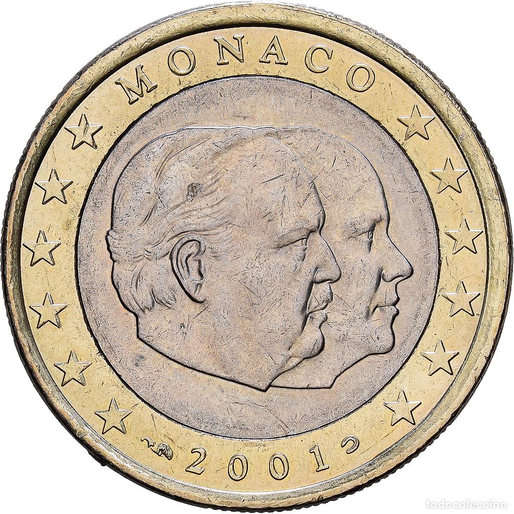 Monedas antiguas de Europa: [#1513926] M&oacute;naco, Rainier III & Albert, 1 Euro, 2001, MDP, Bimet&aacute;lico, MBC+, KM:173