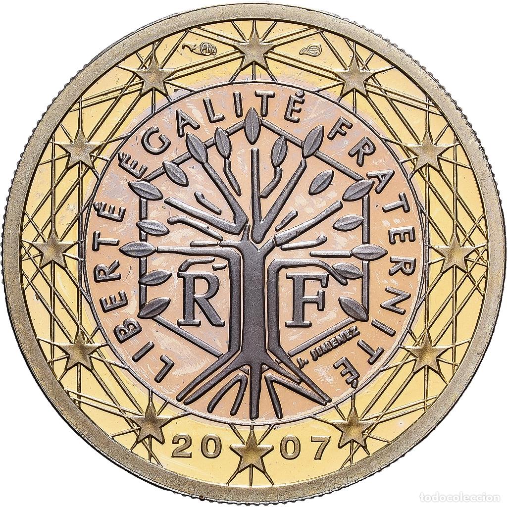 Monedas antiguas de Europa: [#1513927] Francia, 1 Euro, 2007, Paris, Bimet&aacute;lico, EBC+