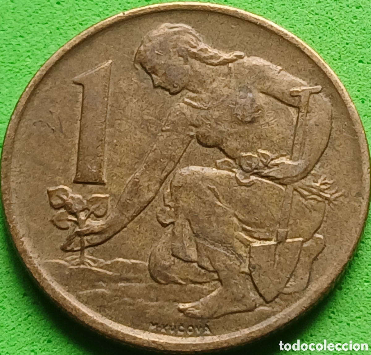 Monedas antiguas de Europa: Checoslovaquia 1 corona 1983 km#50