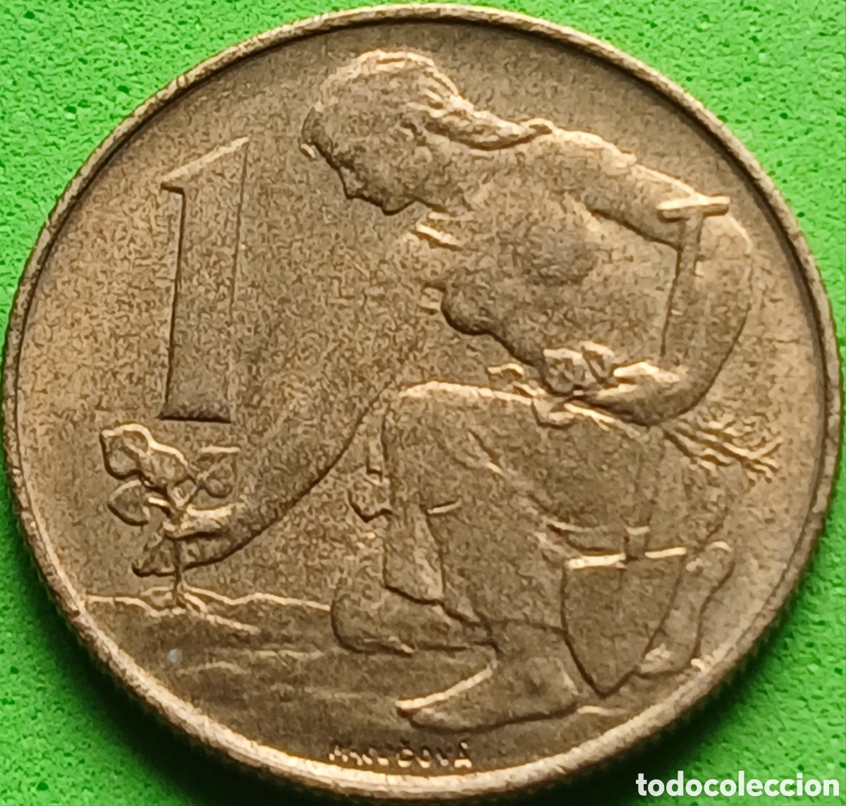 Monedas antiguas de Europa: Checoslovaquia 1 corona 1991 km#151