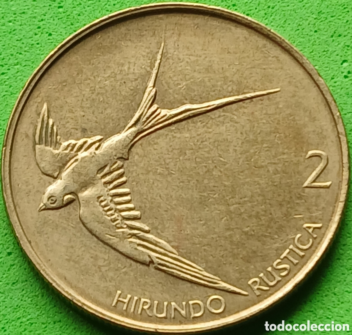 Monedas antiguas de Europa: Eslovenia 2 tolarja 2000 km#5