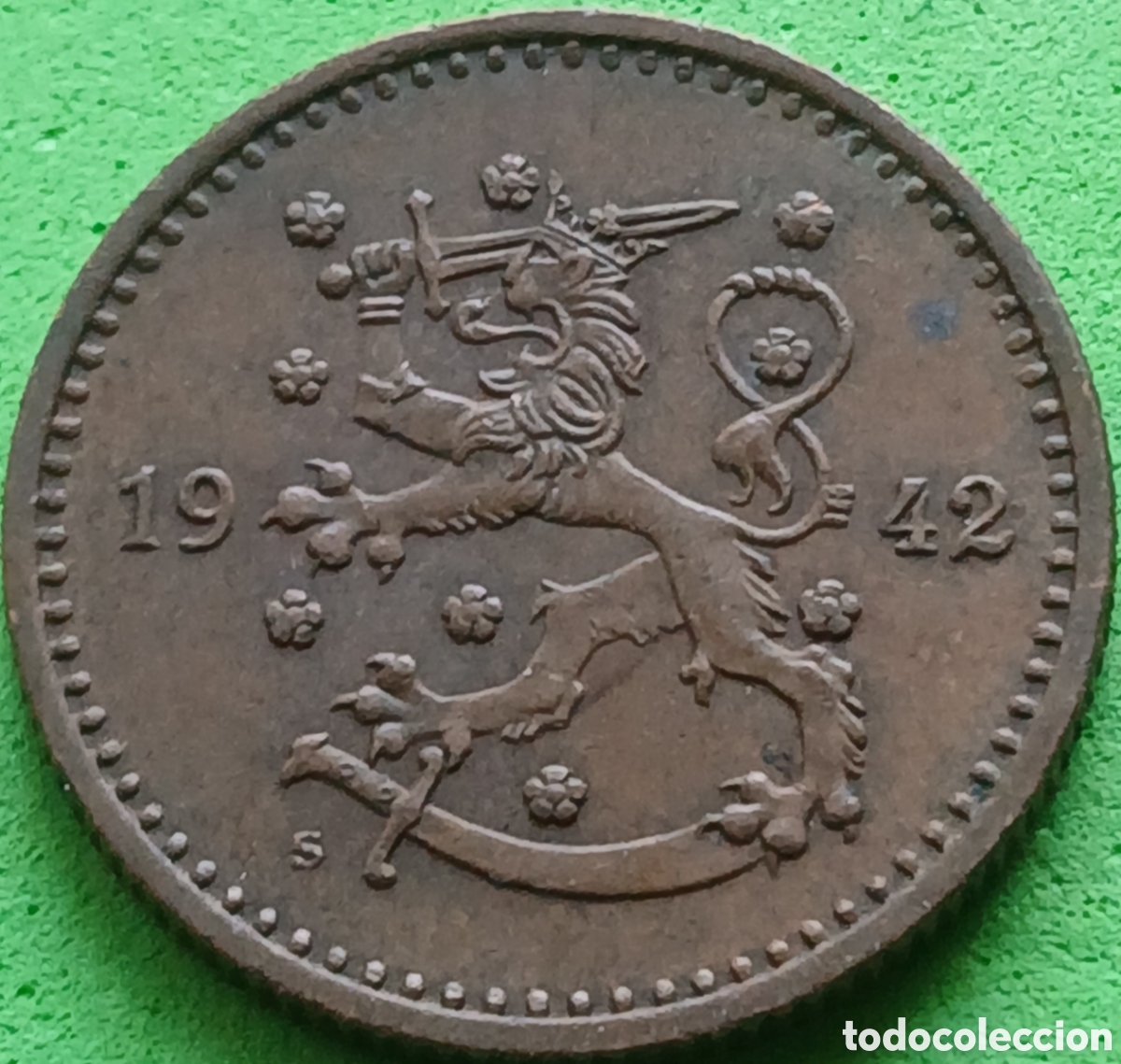 Monedas antiguas de Europa: Finlandia 1 marco 1942 km#30a