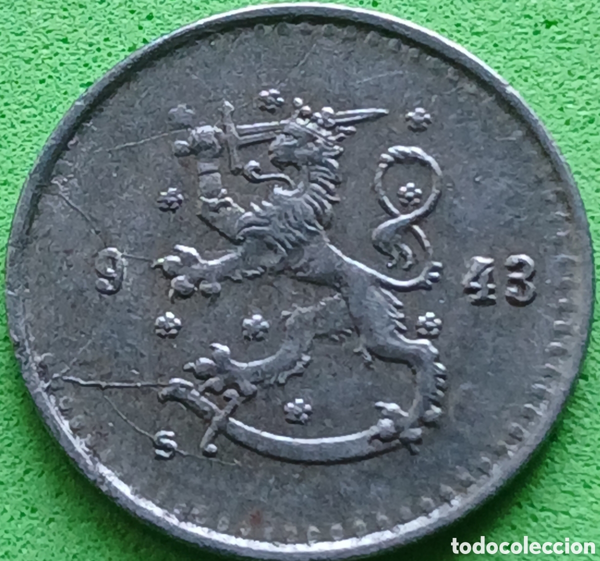 Monedas antiguas de Europa: Finlandia 25 pennia 1943 km#25b