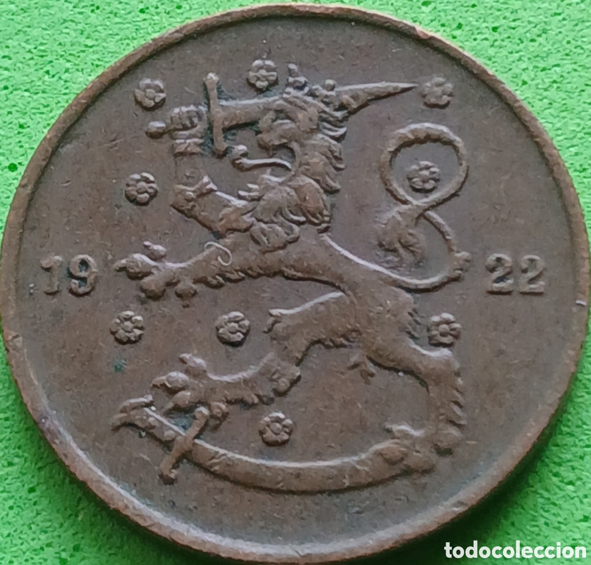 Monedas antiguas de Europa: Finlandia 5 pennia 1922 km#22
