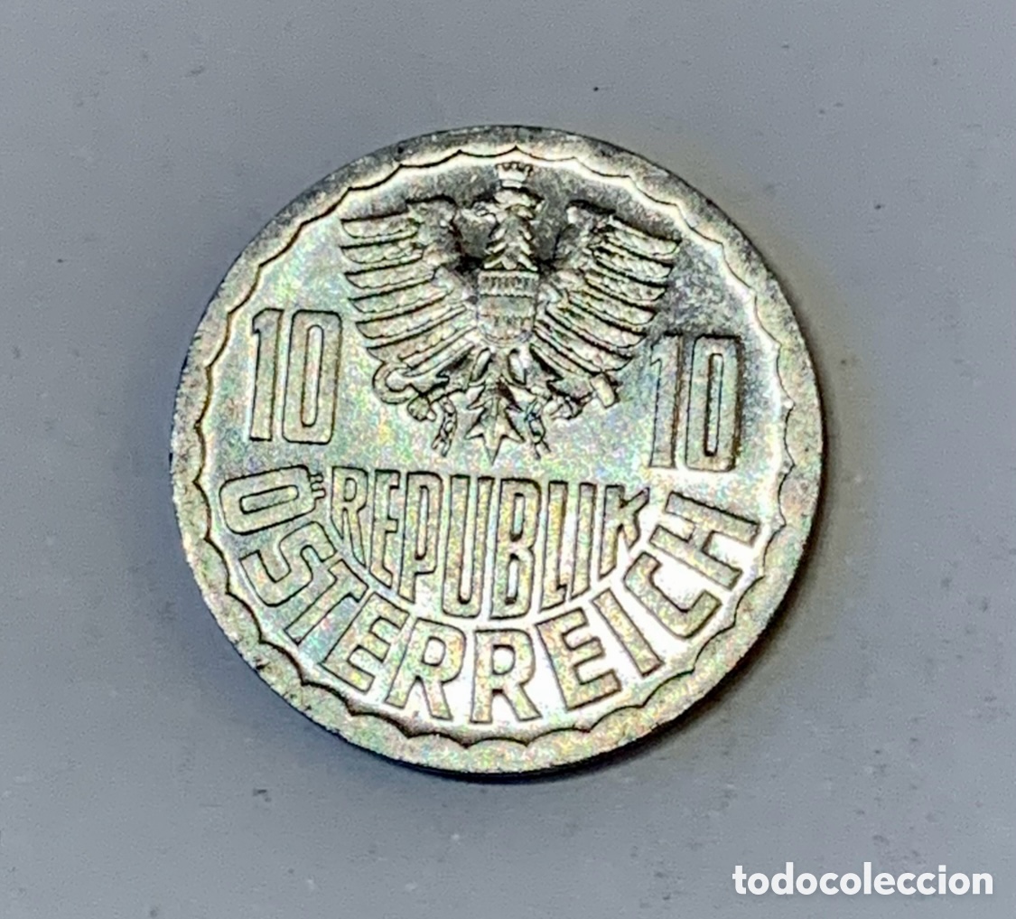 Alte M&uuml;nzen aus Europa: Moneda. Republik Osterreich. 10 Groschen 1990.