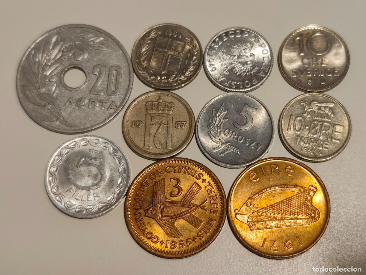 Monedas antiguas de Europa: LOTE DE MONEDAS DE CHIPRE POLONIA EIRE HUNGRIA ISLANDIA GRECIA NORUEGA - FOTO ADICIONAL