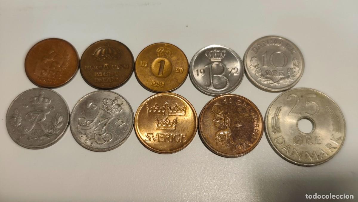 Monedas antiguas de Europa: LOTE DE MONEDAS DE DINAMARCA SUECIA NORUEGA BELGICA - VER VALORES Y FECHAS EN FOTO ADICIONAL