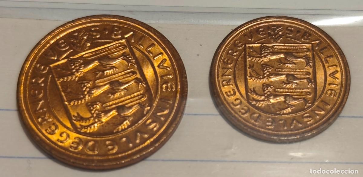 Monedas antiguas de Europa: LOTE DE MONEDAS - GUERNSEY - BALLIVIE 1/2 Y 1 P 1971 - FOTO ADICIONAL