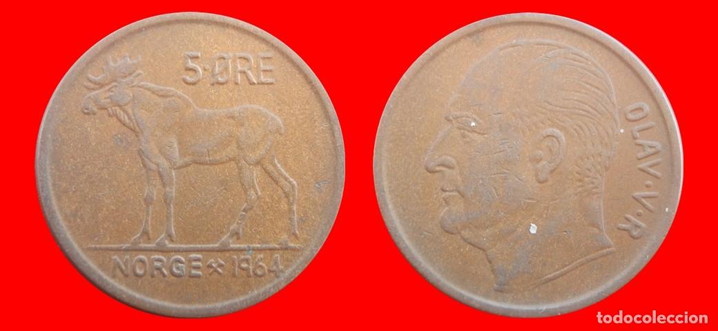 Monedas antiguas de Europa: 5 ORE 1964 NORUEGA-155680