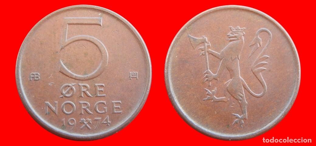 Monedas antiguas de Europa: 5 ORE 1974 NORUEGA-155682