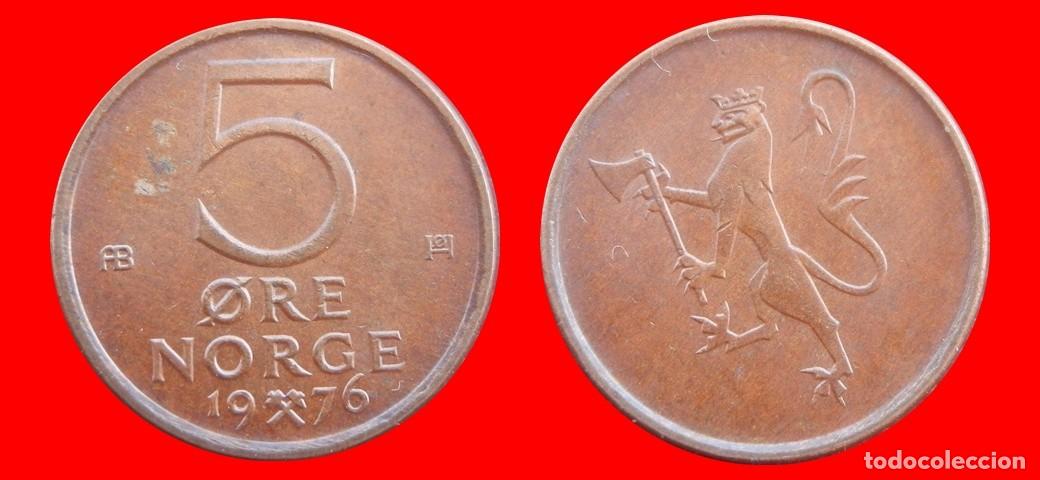 Monedas antiguas de Europa: 5 ORE 1976 NORUEGA-155684