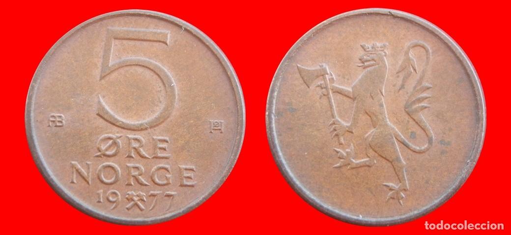 Monedas antiguas de Europa: 5 ORE 1977 NORUEGA-155685
