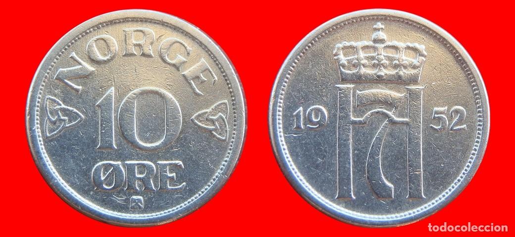 Monedas antiguas de Europa: 10 ORE 1952 NORUEGA-155688