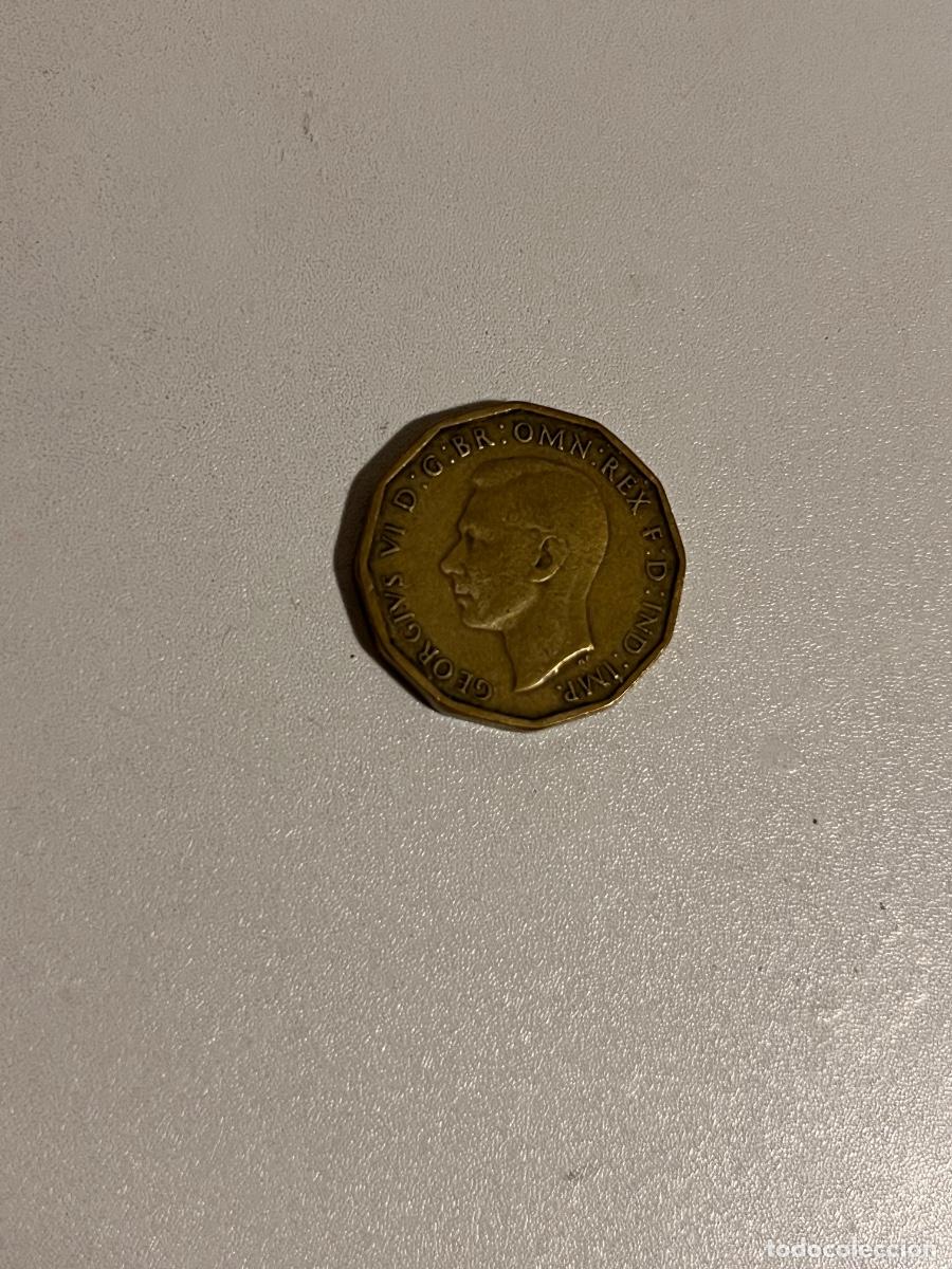 Monedas antiguas de Europa: MONEDA DE 3 PENIQUES JORGE VI 1941