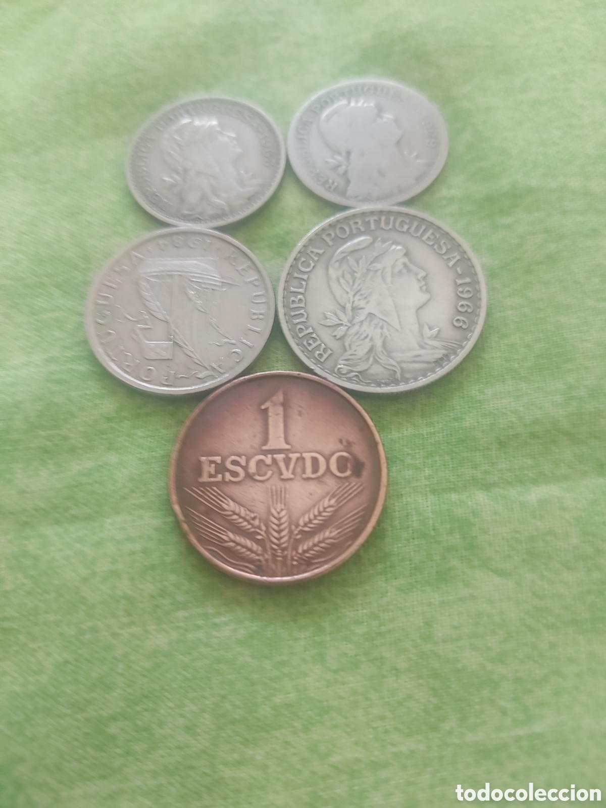 Monedas antiguas de Europa: 5 monedas de Portugal