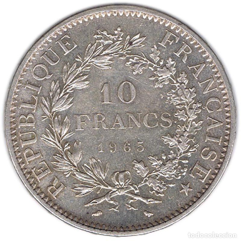 Monedas antiguas de Europa: FRANCIA 10 FRANCOS DE PLATA 1965 FRANCE 10 FRANCS ARGENT