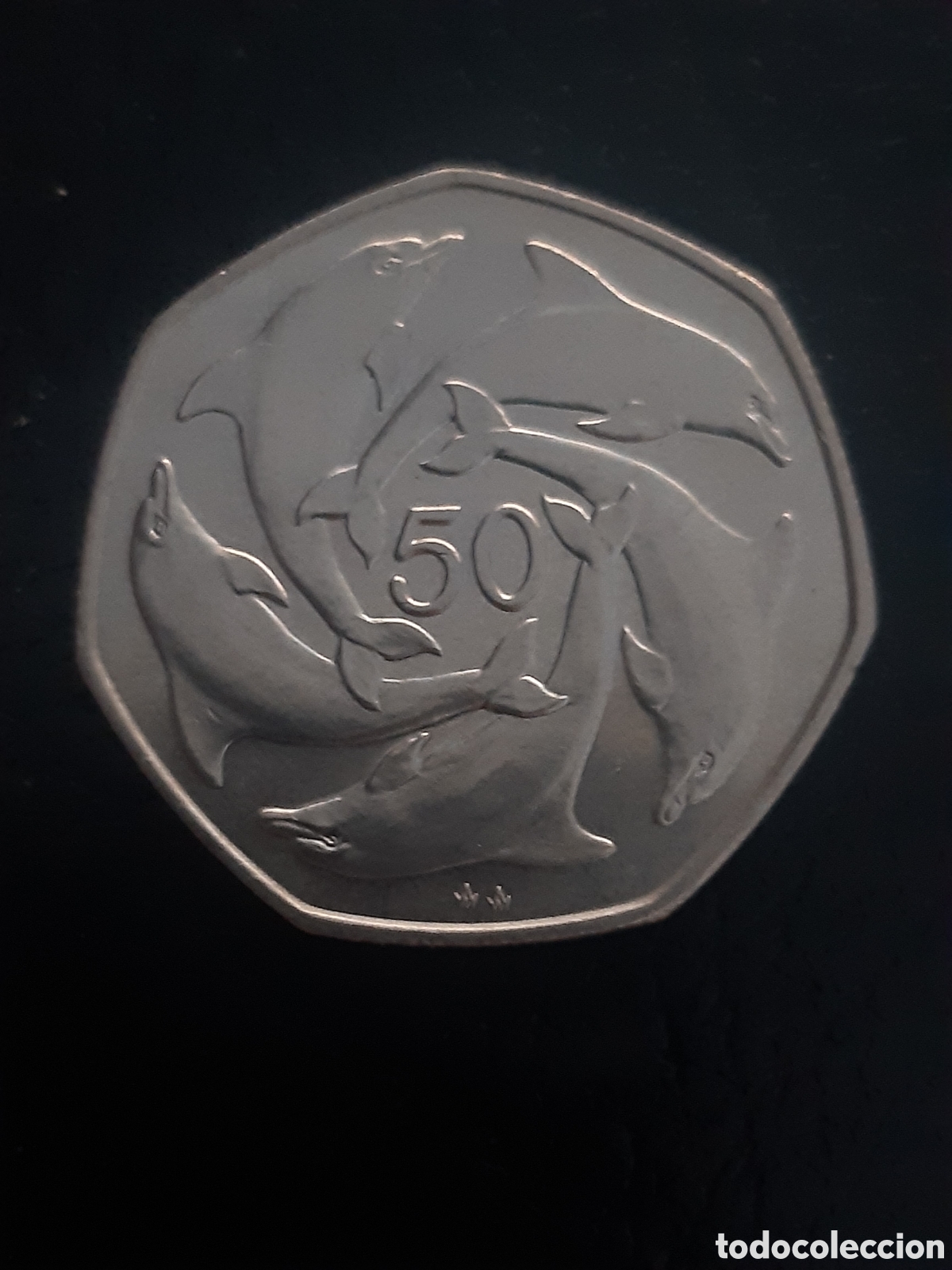Monedas antiguas de Europa: Moneda gibraltar 50p.1990 - Foto 2