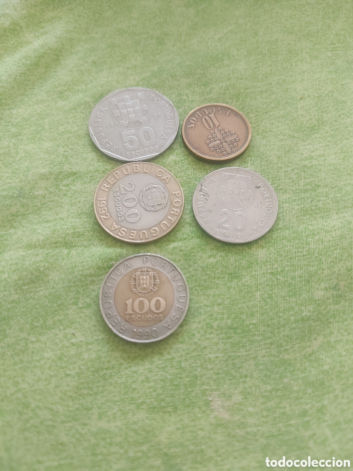 Monedas antiguas de Europa: 5 monedas de Portugal