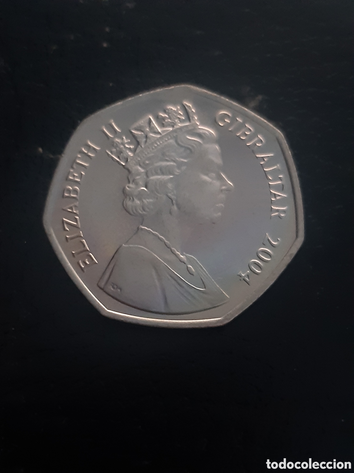 Monedas antiguas de Europa: Moneda gibraltar 50p.2004