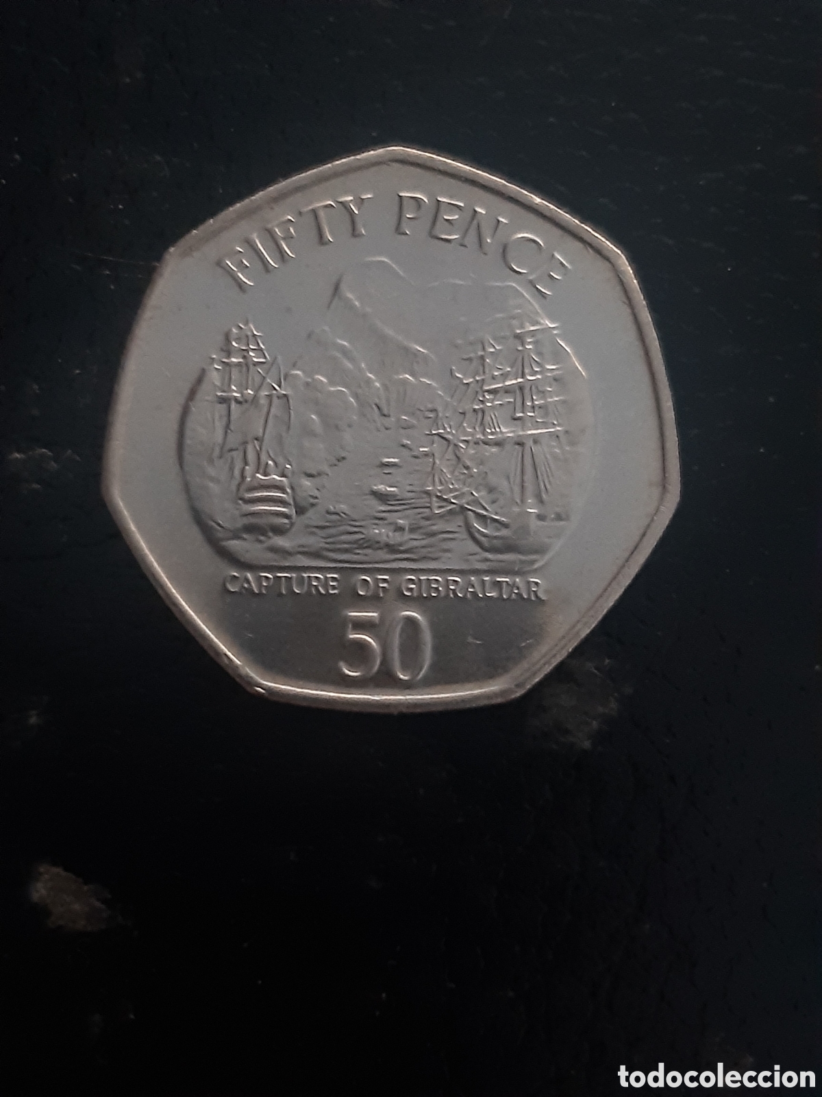 Monedas antiguas de Europa: Moneda gibraltar 50p 2005 - Foto 2