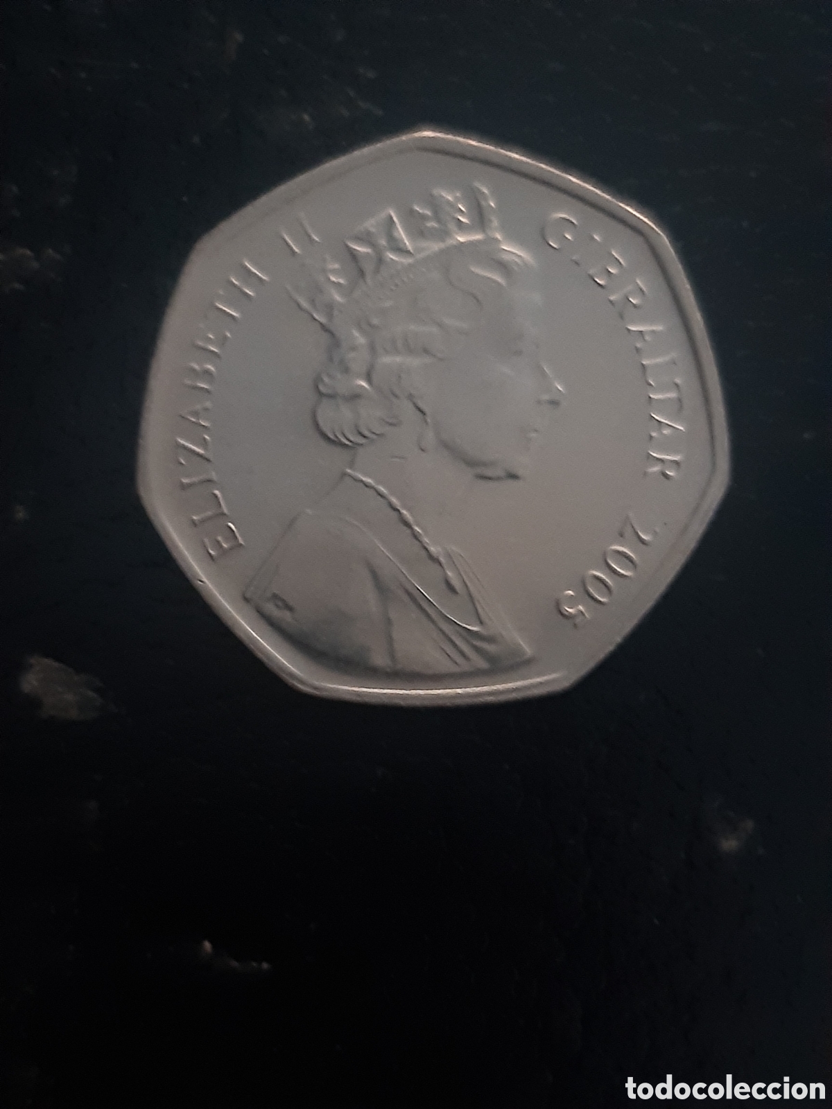 Monedas antiguas de Europa: Moneda gibraltar 50p 2005