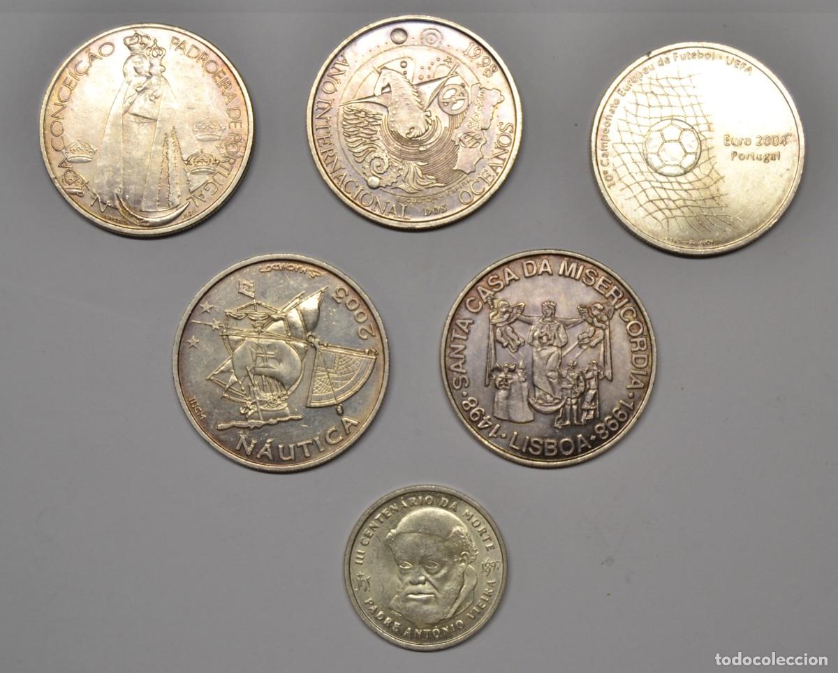 Monedas antiguas de Europa: PORTUGAL - LOTE MONEDAS PLATA - 500 ESCUDOS, 1000 ESCUDOS Y 10 EUROS. LOTE 5742