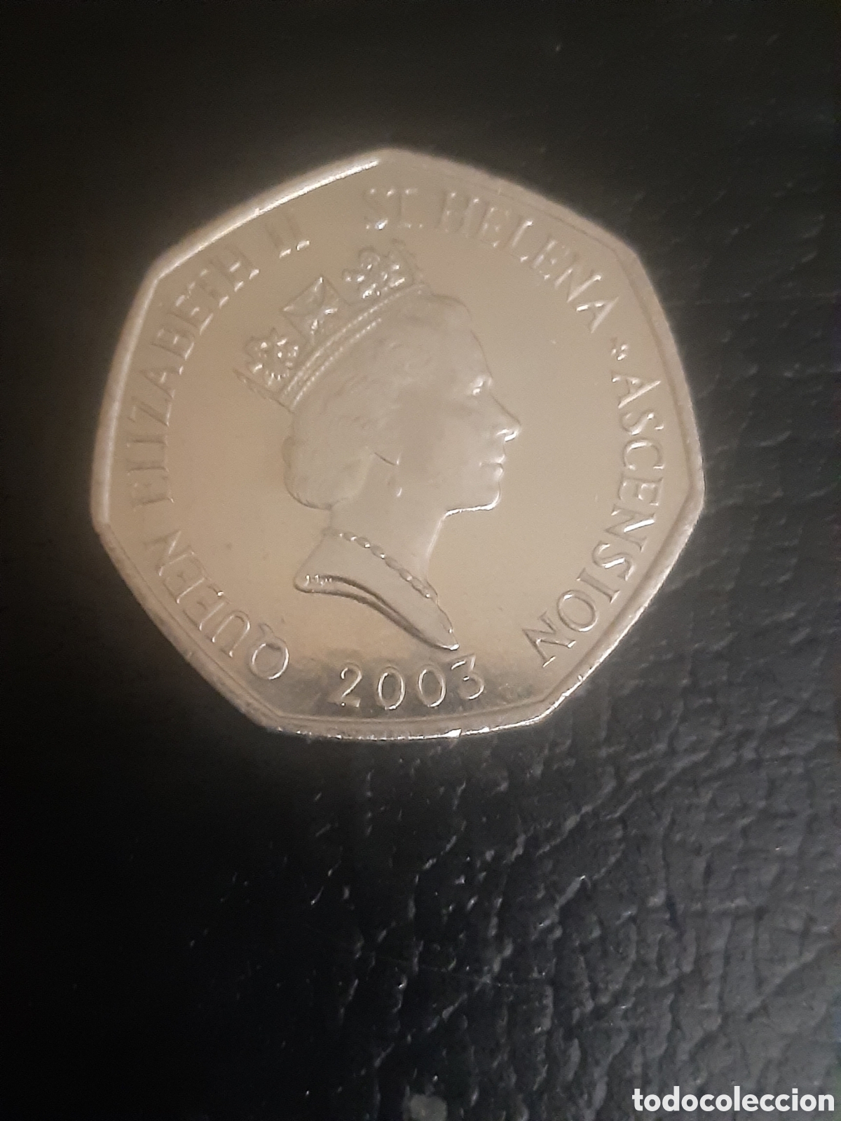 Monedas antiguas de Europa: Moneda Santa Helena y Ascension 50p. 2003