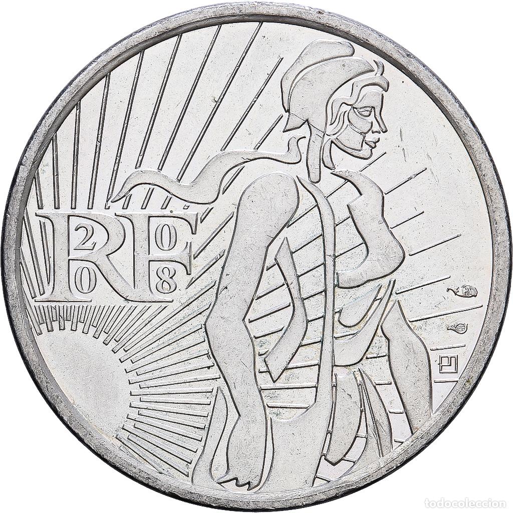 Monedas antiguas de Europa: [#1513943] Francia, 5 Euro, 2008, Plata, EBC, Gadoury:EU287, KM:1534