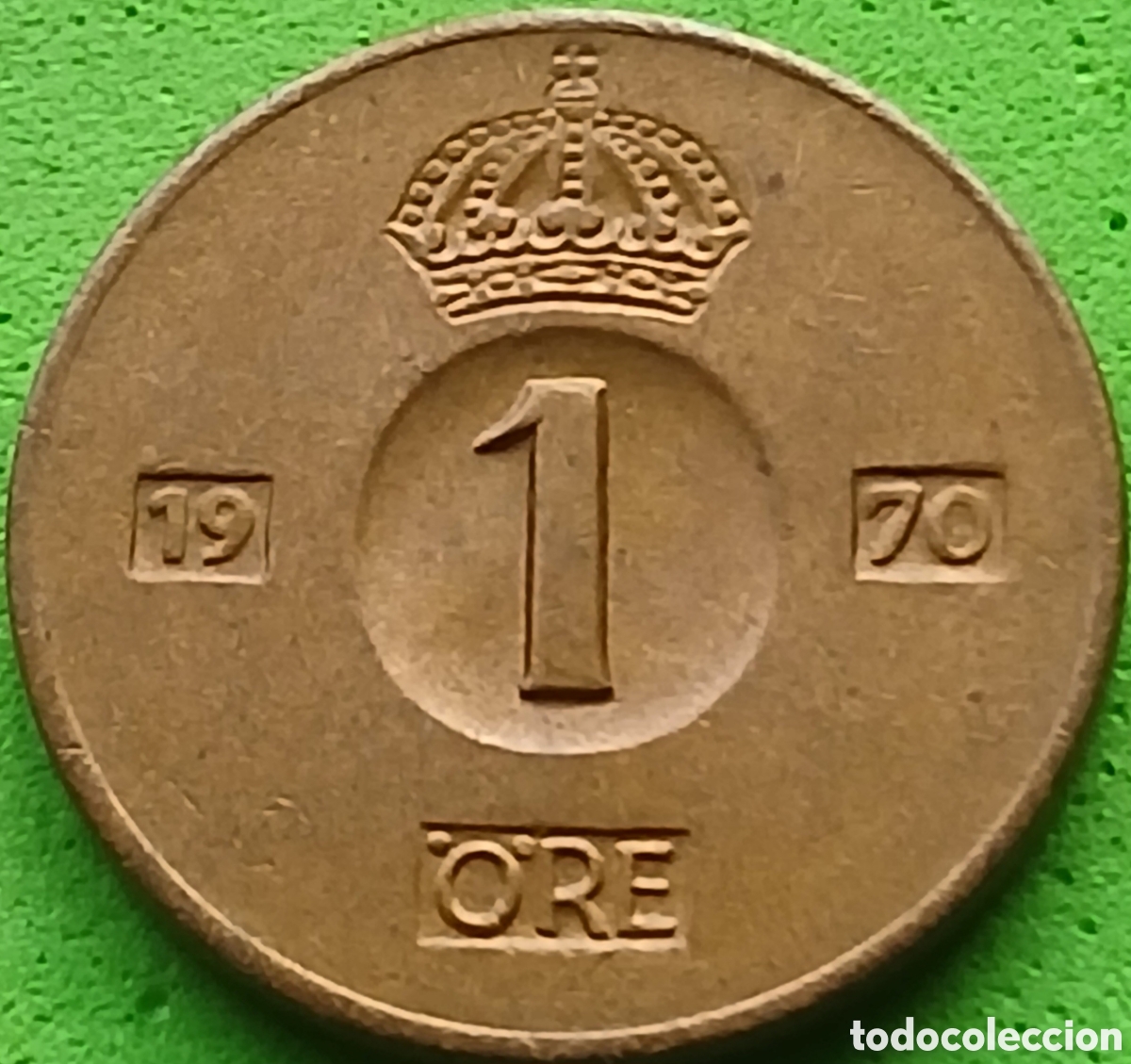 Monedas antiguas de Europa: Suecia 1 ore 1970 km#820