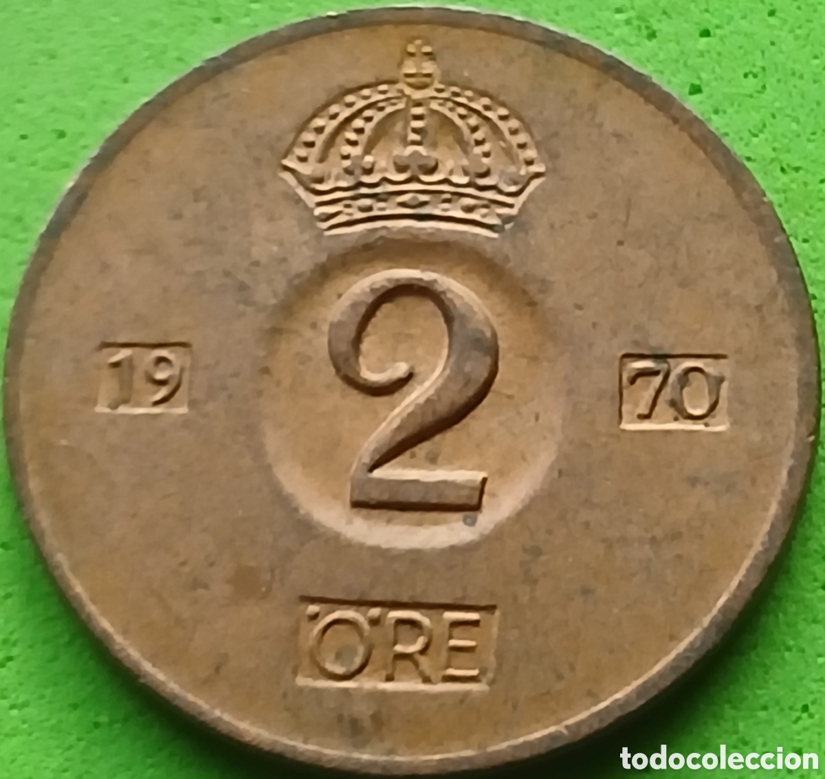 Monedas antiguas de Europa: Suecia 2 ore 1970 km#821