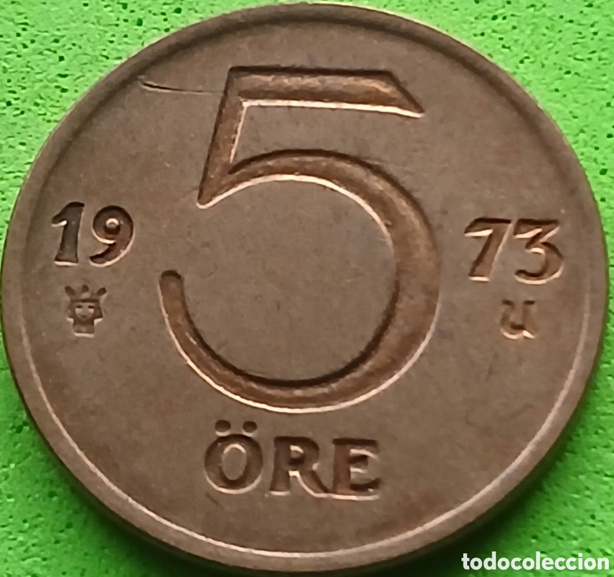 Monedas antiguas de Europa: Suecia 5 ore 1973 km#845
