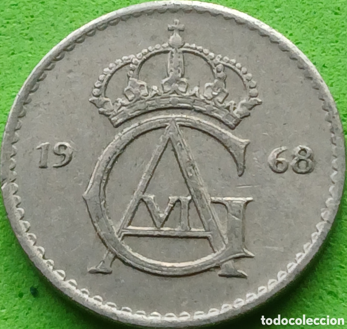 Monedas antiguas de Europa: Suecia 25 ore 1968 km#836