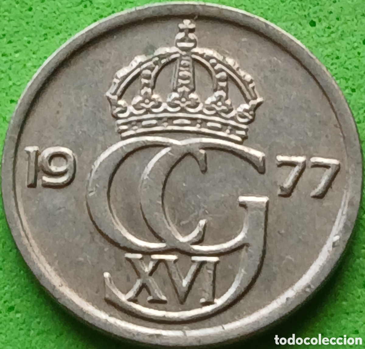 Monedas antiguas de Europa: Suecia 10 ore 1977 km#850